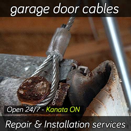 Garage door cable rapair services in Kanata Ontario